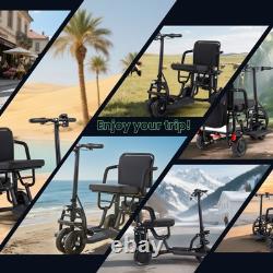 Four Wheeled Foldable Storage Mobility Scooter, 8AH 300W Power, Cruise Control