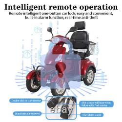 Four Wheels Travel Mobility Scooter Electric Powered Wheelchair Device for Adult