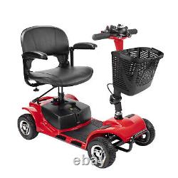 Furgle 4 Wheel Mobility Scooter Electric Power Mobility Wheelchair with Basket