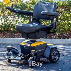 GO-CHAIR Pride Mobility Travel Electric Powerchair Used + 18AH New YELLOW color