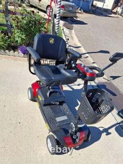 Golden Buzzaround XL 4-Wheel Lightweight Portable Mobility Electric Scooter Red