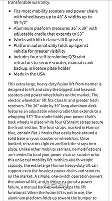 Harmar Extra Large Heavy Duty Electric Power Chair and Scooter Lift AL301XL