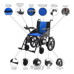 Heavy Duty Folding Electric Wheelchair (Light Weight) Blue Color