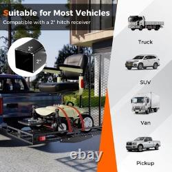 IRONMAX 500lbs Wheelchair Hitch Carrier Mobility Electric Scooter Loading Ramp