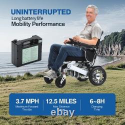 Intelligent Foldable Electric Wheelchair All Terrain 4 Wheels Mobility Scooter