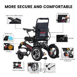 Intelligent Lightweight Foldable Electric Wheelchair 4 MPH Speed Scooter Travel