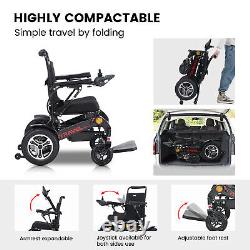Intelligent Lightweight Foldable Electric Wheelchair 4 MPH Speed Scooter Travel
