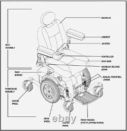 Jazzy 614 HD Mobility Electric Power Chair Heavy Duty Up To 450 lbs