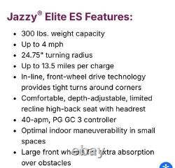 Jazzy Elite ES Red, Power Chair Electric scooter