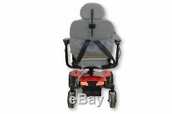 Jazzy Sport Portable Red Power Chair By Pride Mobility 18 x 18 Seat