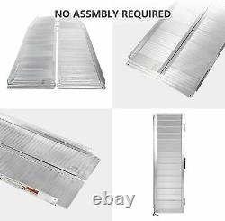 Koreyosh Folding Wheelchair Ramp Scooter Carrier Aluminum Alloy Ramp Portable