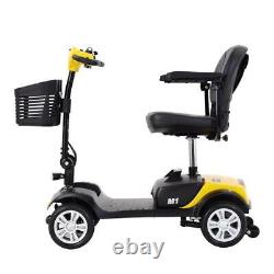 LEDFolding Mobility Scooter Electric Power Wheelchair Elderly Travel Use Compact