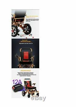 Light-Weight Folding Electric Wheelchair-For Travel & Everyday 2 x 250V MOTOR