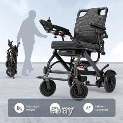 Lightweight 38Lb Foldable Electric Wheelchair Intelligent 300Lb All Terrain FDA