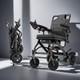 Lightweight 38lb Foldable Electric Wheelchair Intelligent All Terrain For Senior