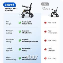 Lightweight Electric Wheelchair All Terrain Foldable Mobility Scooter Airplane