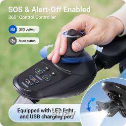 Lightweight Electric Wheelchair All Terrain Foldable Mobility Scooter Airplane