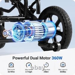 Lightweight Electric Wheelchair All Terrain Foldable Mobility Scooter Airplane