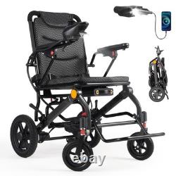 Lightweight Electric Wheelchair All Terrain Foldable Mobility Scooter Airplane