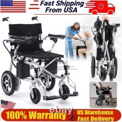 Lightweight Electric Wheelchair Folding Mobility Aid Motorized Wheelchair USA