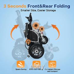 Lightweight Foldable Electric Wheelchair, Compact Size, Aviation Travel Approval