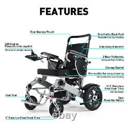 Lightweight Foldable Electric Wheelchair, Compact Size, Aviation Travel Approval