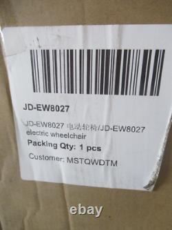 Lightweight Foldable Electric Wheelchair, Heavy Duty 500W Motors 20mi JD-EW8027