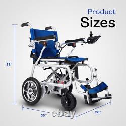 Lightweight Foldable Electric Wheelchairs for Seniors, 2x250W Power Wheelchair Lightweight Foldable Electric Wheelchairs for Seniors, 2x250W Power Wheelchair