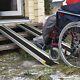 Livebest 7ft Folding Wheelchair Ramp Aluminum Scooter Non-slip Pet Threshold