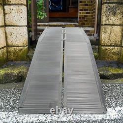 Livebest Wheelchair Ramps 10 FT Folding Anti-Slip Mobility Scooter Threshold