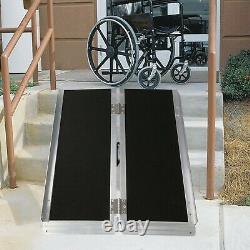Lonabr 3Ft Folding Wheelchair Ramp Portable Mobility Scooter Threshold Non-Slip