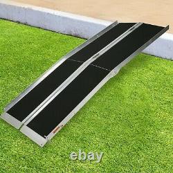 Lonabr 6FT Portable Wheelchair Ramp Folding Threshold Stairs Mobility Scooter