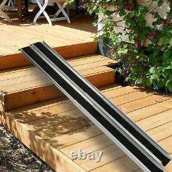 Luckyermore 7' Wheelchair Ramp Telescoping Portable Threashold Mobility Scooters