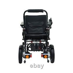 Medical Lightweight Automatic Reclining Electric Wheelchair (60 lbs) Black Frame