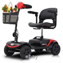 Metro 4 Wheel Mobility Scooter Powered Wheelchair Electric Device Compact Red