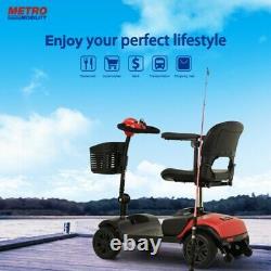Metro 4 wheel electric powered wheelchair compact mobility scooter
