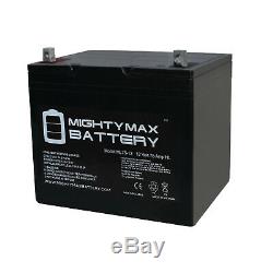 Mighty Max ML75-12 12V 75Ah Replaces Hoveround XHD Power Chair Scooter Jazzy Btt