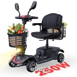 Mobility Scooter 250W 24V 4 Wheels Seniors E-Scooter Folding Wheelchair ENGWE