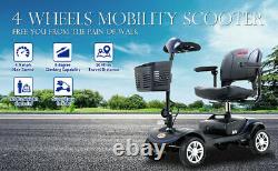 Mobility Scooter 4 Folding Wheel Wheelchair Electric Powered Travel Elder 4.9MPH