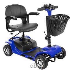 Mobility Scooter 4 Wheel Electric Wheelchair Seniors Adult Compact Travel Basket