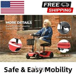 Mobility Scooter 400lb Capacity Wheelchair 20miles Mobility Scooter For Senior