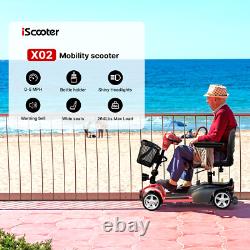 Mobility Scooter Adult Portable Electric Wheelchair Long Range 4 Wheel E-Scooter