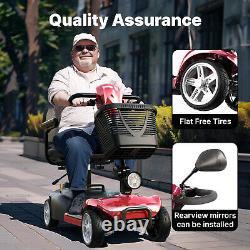 Mobility Scooter Adult Portable Electric Wheelchair Long Range 4 Wheel E-Scooter