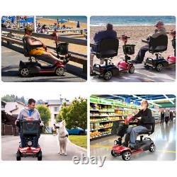 Mobility Scooter Adult Portable Electric Wheelchair Long Range 4 Wheel E-Scooter