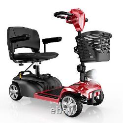 Mobility Scooter Adult Portable Electric Wheelchair Long Range 4 Wheel E-Scooter