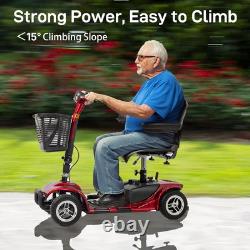 Mobility Scooter Electric Wheelchair 4 Wheel Folding Electric Scooter Adjustable