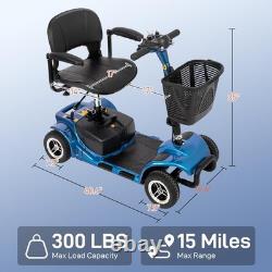 Mobility Scooter Electric Wheelchair 4 Wheel Folding Electric Scooter Adjustable