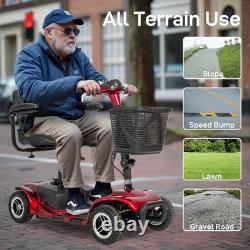 Mobility Scooter Electric Wheelchair 4 Wheel Folding Electric Scooter Adjustable