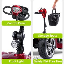 Mobility Scooter, Folding 4 Wheels Mobility Scooters for Seniors, Replacement E