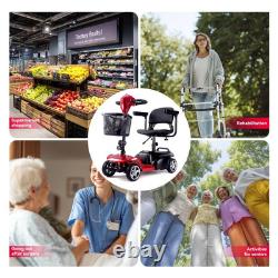 Mobility Scooter, Folding 4 Wheels Mobility Scooters for Seniors, Replacement E